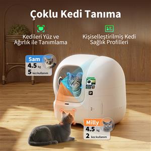 PETKIT Purobot Max Pro 2 Akıllı Kameralı Kedi Tuvaleti