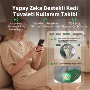 PETKIT Purobot Max Pro 2 Akıllı Kameralı Kedi Tuvaleti