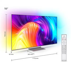 PHILIPS 50PUS8807 50inc 126 cm 4K UHD Android TV,3 Taraflı Ambilight,Uydu Alıcı