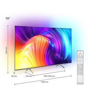 PHILIPS 58PUS8507 58inc 146 cm 4K UHD Android TV,3 Taraflı Ambilight,Uydu Alıcı