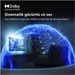 PHILIPS 65PUS8507 65inc 164 cm 4K UHD Android TV,3 Taraflı Ambilight,Uydu Alıcı
