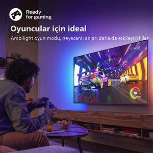 PHILIPS 65PUS8507 65inc 164 cm 4K UHD Android TV,3 Taraflı Ambilight,Uydu Alıcı