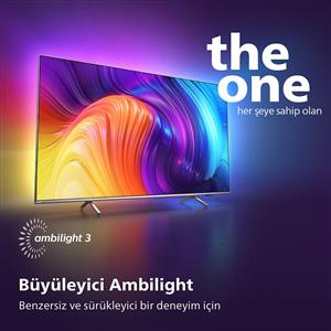PHILIPS 75PUS8807 75inc 189 cm 4K UHD Android TV,3 Taraflı Ambilight,Uydu Alıcı