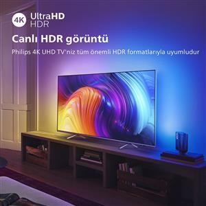 PHILIPS 75PUS8807 75inc 189 cm 4K UHD Android TV,3 Taraflı Ambilight,Uydu Alıcı