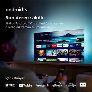PHILIPS 55OLED707 55 139 cm 4K UHD Android Smart OLED TV,Uydu Alıcılı