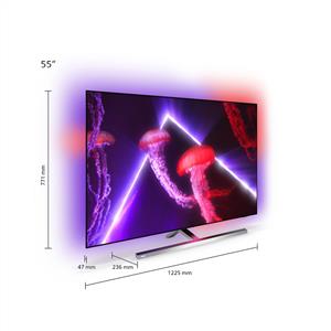 PHILIPS 55OLED807 55inc 139 cm 4K UHD Android Smart OLED TV,Uydu Alıcılı