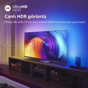 PHILIPS 65PUS8807 65inc 164 cm 4K UHD Android TV,3 Taraflı Ambilight,Uydu Alıcı