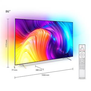 PHILIPS 86PUS8807 86inc 217 cm 4K UHD Android TV,3 Taraflı Ambilight,Uydu Alıcı