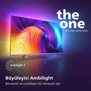 PHILIPS 86PUS8807 86inc 217 cm 4K UHD Android TV,3 Taraflı Ambilight,Uydu Alıcı