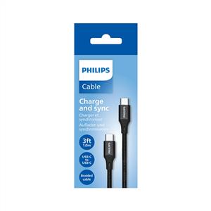PHILIPS C TO C 1M SİYAH ÖRGÜLÜ ŞARJ KABLOSU