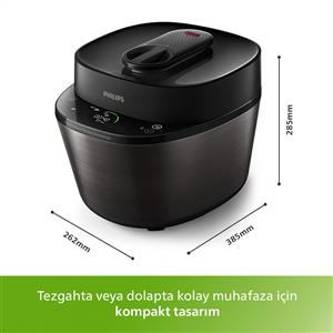 PHILIPS HD2151/62 Elektrikli Akıllı Düdüklü Tencere