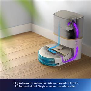 Philips XU7100/02 HomeRun 7000 Serisi Aqua Otomatik Boşaltma İstasyonlu Robot Süpürge
