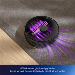 Philips XU3000/01 HomeRun 3000 Serisi Islak&Kuru Robot Süpürge Siyah