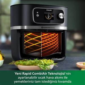 Philips HD9880/90 Airfryer Combi XXL Connected 8.3 L Fritöz