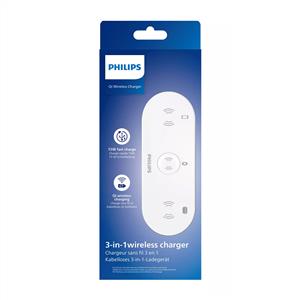 Philips DLP9230NW 3ü 1 arada Kablosuz Hızlı Sarj Standı - Beyaz