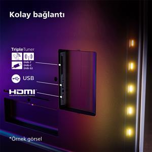 Philips Ambilight TV 50PUS8309 50inc 126 cm 4K UHD Smart TV,3 Taraflı Ambilight,Uydu Alıcı