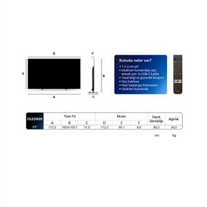 Philips Ambilight TV 77OLED809 77" 194cm 4K UHD Dolby Vision Dolby Atmos Google