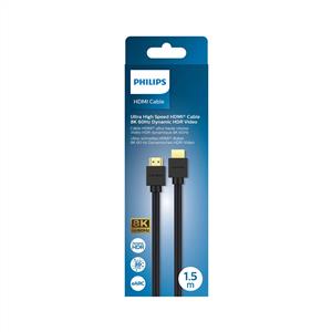 PHILIPS SWV9431 HDMI 2.1, UHD 4320p (8K), 28 AWG Saf Bakır Kablo 1.5m