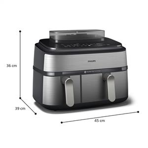 PHILIPS NA555/00 5000 Serisi Çift Hazneli Airfryer 9 L Fritöz