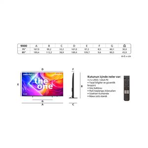 Philips Ambilight TheOne 75PUS9000 4K UHD QLED 189cm 75" Smart TV Dolby Vision TitanOS