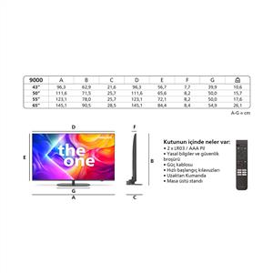 Philips Ambilight TheOne 55PUS9000 4K UHD QLED 139cm 55" Smart TV Dolby Vision TitanOS