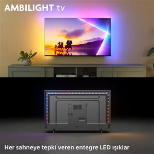 Philips Ambilight TV 55PUS8500 4K UHD QLED 139cm 55" Smart TV Dolby Atmos Titan OS