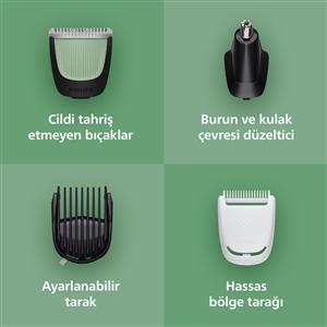 Philips 3000Serisi 9in1,Erkek Bakım Seti,Yüz/Saç/Vücut Tıraş Makinesi, MG3946/15