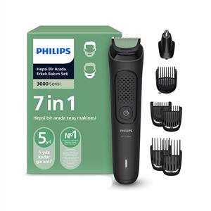  Philips 3000Serisi 7in1,Erkek Bakım Seti,Yüz/Saç/Vücut Tıraş Makinesi, MG3930/15