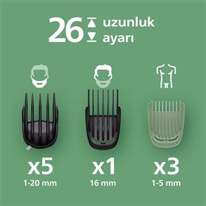 Philips 9000Serisi 16in1,Erkek Bakım Seti,Yüz/Saç/Vücut Tıraş Makinesi, MG9532/15