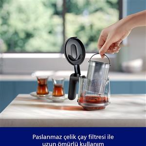 Philips HD7350/00 5000 Serisi 1900 W Cam Demlikli Çay Makinesi