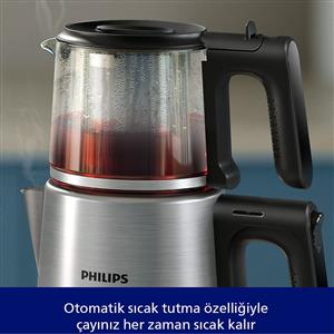 Philips HD7350/00 5000 Serisi 1900 W Cam Demlikli Çay Makinesi