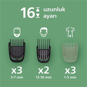 Philips 7000Serisi 13in1,Erkek Bakım Seti,Yüz/Saç/Vücut Tıraş Makinesi, MG7922/15
