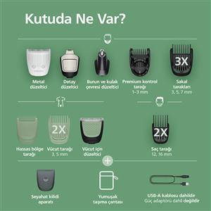 Philips 7000Serisi 13in1,Erkek Bakım Seti,Yüz/Saç/Vücut Tıraş Makinesi, MG7922/15