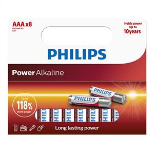 PHILIPS LR03P8W/10 POWER ALKALIN AAA 4+4