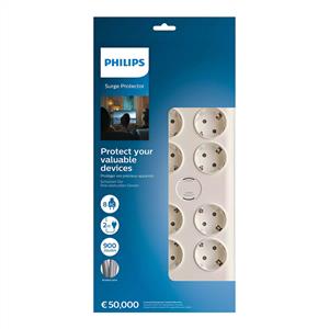 PHILIPS SPN7080WA/62 AKIM KORUMALI PRİZ 900J 8'Lİ - 2M
