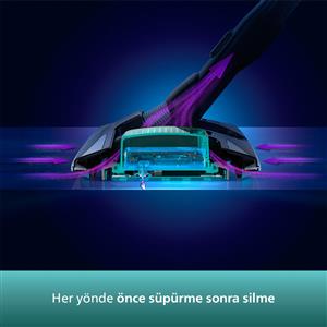 Philips XC8349/01 8000 Aqua Plus Islak/Kuru Dikey Şarjlı Süpürge