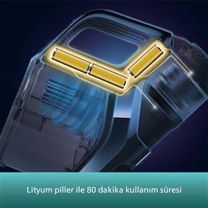 Philips XC8349/01 8000 Aqua Plus Islak/Kuru Dikey Şarjlı Süpürge