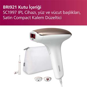 Philips Lumea 7000 Serisi BRI921/00 IPL Tüy Alma, Tüy Kısaltıcı,Vücut ve Yüz