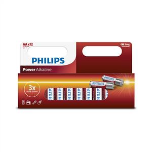 PHİLİPS İNCE ALKALİNE PİL AA 12'Lİ