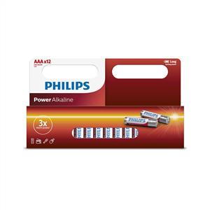 PHİLİPS İNCE ALKALİNE PİL AAA 12'Lİ