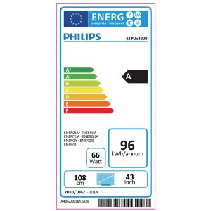 PHILIPS 43PUK4900/12  43" 108 CM  4K UHD LED TV,DAHİLİ UYDU ALICILI