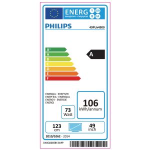 PHILIPS 49PUK4900/12  49" 123 CM  4K UHD LED TV,DAHİLİ UYDU ALICILI
