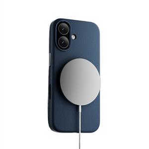 Piili ıPhone 17 Leather Magsafe Kılıf - Mavi