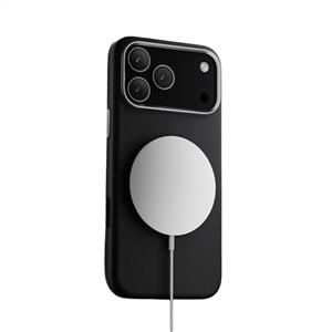 Piili ıPhone 17 Pro Max Leather Magsafe Kılıf - Siyah