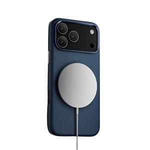 Piili ıPhone 17 Pro Max Leather Magsafe Kılıf - Mavi