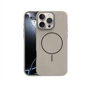 Piili ıPhone 15 Soft Aura Magsafe Kılıf - Titanyum Gri