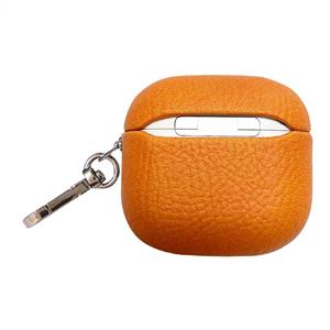 Piili Airpods 4.Nesil Leather Case - Turuncu