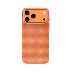 Piili ıPhone 17 Pro Kevlar Serisi Magsafe Telefon Kılıfı - Turuncu