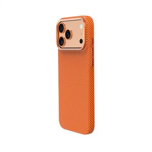 Piili ıPhone 17 Pro Kevlar Serisi Magsafe Telefon Kılıfı - Turuncu