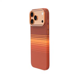 Piili ıPhone 17 Pro Kevlar Serisi Magsafe Dokuma Telefon Kılıfı - Turuncu